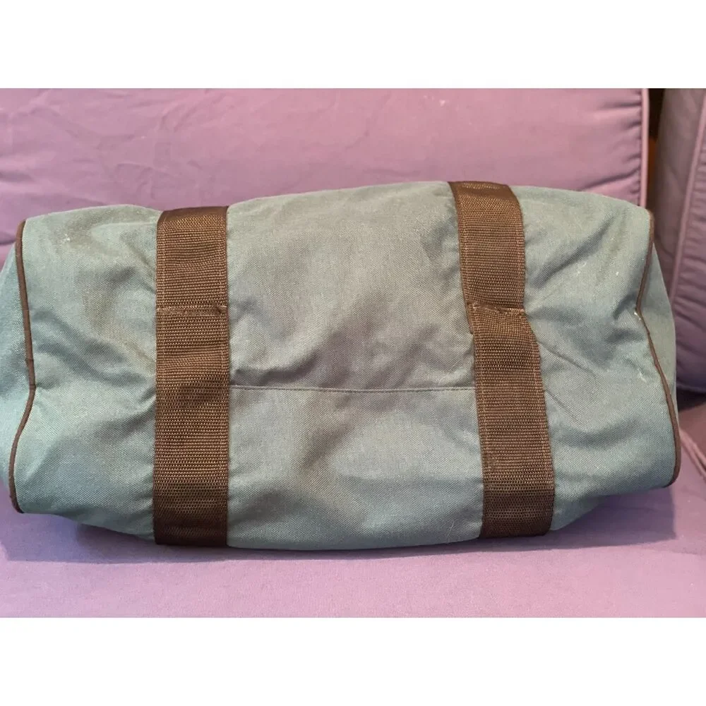 The North Face Base Camp Voyager Duffel Bag Khaki Brown VGUC No Strap